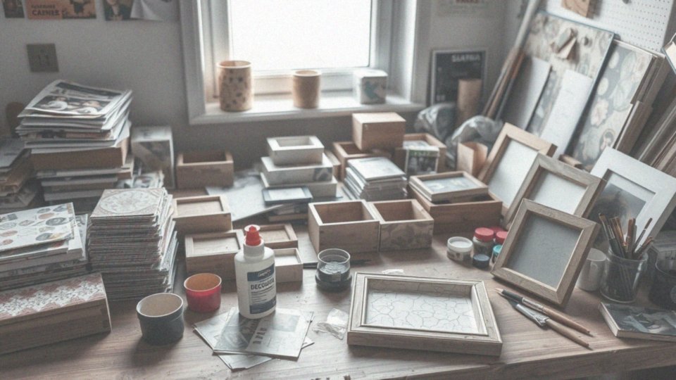 Jakie techniki dekorowania można stosować z wykorzystaniem klejów do decoupage?