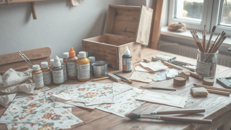 Jakie dodatkowe materiały są potrzebne do decoupage?